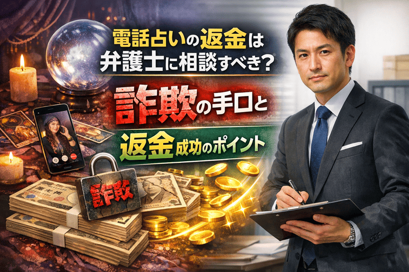 電話占いの返金は弁護士に相談すべき？詐欺の手口と返金成功のポイント